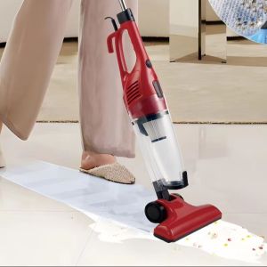 เครื่องดูดฝุ่นแนวตั้งแบบมือถือ 2-in-1 ขนาด 1000 มล. ล็อคเหล็กด้ามจับแบบถอดได้ ABS สำหรับงานหนัก ถ้วยเก็บฝุ่นขนาดใหญ่แบบมีสายสำหรับบ้าน