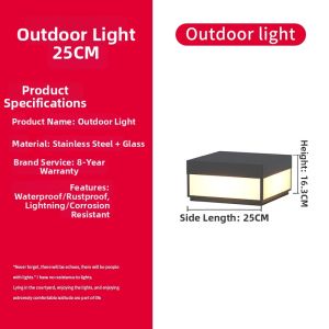 VINCAN | Solar Waterproof Outdoor Post Light