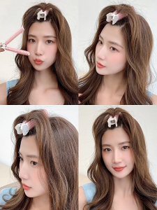 2pcs-1box Air Bangs Styling Clip - Cute Fluffy Hair Root Curler & Non-Marking Hairpin for Women - Sweet Hair Volume Clip & Headdress - Ship out within 2days