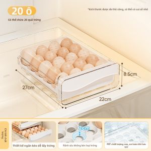 XIJIJIA | Tổ Chứa Trứng Tủ Lạnh Kiểu Ngăn Kéo Chất Lượng Thực Phẩm
