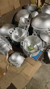 Wajan Penggorengan Almunium Lokal Anti Lengket – Kuali Masak Cekung Tebal Cor No.10 – 22