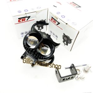 Lampu Tembak Owl D2 CR7 full Aluminium nyala kuning- Putih hi low 40 Watt Universal