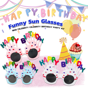 MaxPlus Happy Birthday Funny Sun Glasses Plastic Glasses Party needs party supplies