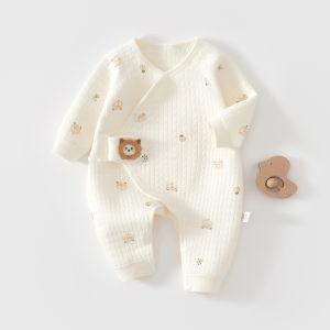 Warm Pure Cotton Autumn Winter Baby Romper Boy Girl Newborn Clothes Butterfly Design Long Sleeve Cuddly Clothes for Daily Use
