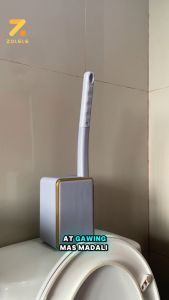 ZOLELE TD02 6PCS/12PCS Disposable Toilet Brush Wall mounted Bathroom Cleaner Kit With Storage Caddy