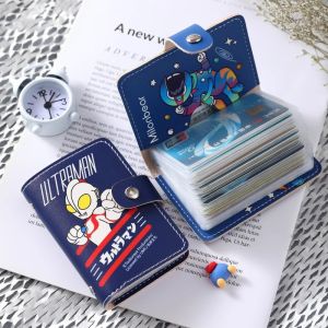 New Ultra-Thin Ultraman Card Holder Multi-Slot Slim Compact Mens And Womens Wallet Smoker Card Holder Fashionable Cartoon Design