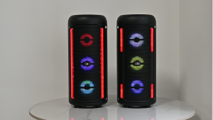 ✨ประกัน5ปี✨ลำโพงบลูทูธ 9นิ้ว ปรับเบสได้ ปรับเสียงแหลมได้ ไฟ LED สีสันสดใส แถมฟรี ไมโครโฟน เบสหนัก ลำโพง ลำโงบลูทูธใหญ่