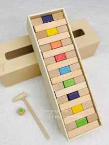 Wooden Stress Relief Game for Children Parent-Child Interaction Desktop Toy Building Blocks for School And Company Competition