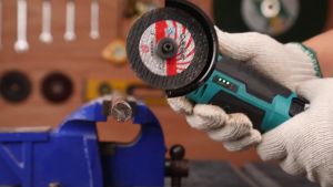 3Inch Angle Grinder 12V 500W 19500Rpm Mini Angle Grinder Set Hand-held Cordless Cutting Grinding Polishing Power Tool Woodworking Machine