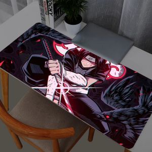 Bandai | Mouse Pad Gamer Naruto Itachi Uchiha PC Computer Large 900x400 XXL Desk Mat Keyboard Anime Gaming Accessories Mousepad Carpet