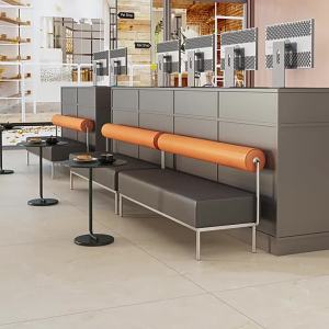 Custom Round Backed Reception Bench