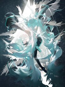 Bandai | Diamond Painting Anime Singer Cute Cartoon Characters Miku Mosaic Handmade Art Round/Square Diamonds Gift Home Decor