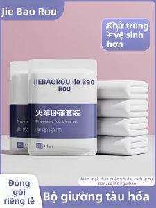 JIEBAOROU | Travel Disposable Bedding Set Sheets Quilt Cover Pillowcase for Cleaner Sleep