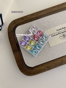 Colorful Rhinestone Nail Art Decorations Sharp Bottom Candy Color Gemstones Mixed Bag Spring Summer Beauty Tools by Yifan Nail