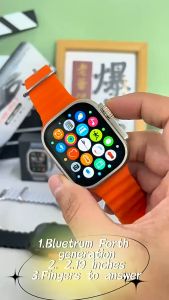 Mới T900 Ultra2 Smartwatch 49mm 2024 NFC mới dành cho nam giới và phụ nữ GPS Theo dõi cuộc gọi Bluetooth BT Trò chơi âm nhạc Không dây sạc smartwatch cho nam giới và phụ nữ