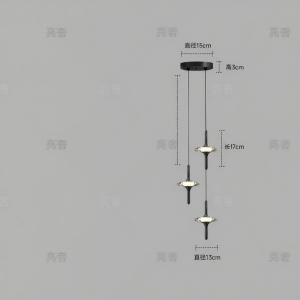 LSHE | Adjustable Crystal Pendant Light Italian Minimalist Design