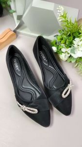 Ivory Sepatu Wanita Flatshoes Ballet Loafers Lentur 688-ST502