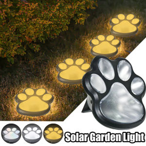 1/3PCS Solar Paw Print Lights Cat Dog Animal Waterproof Solar Garden Lights LED Decor Lamp for Patio Lawn Yard Pathway Outdoor Decorations