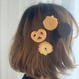 🔥B.two👍 Cookie Hairpin Simulation Oreo Food Side Clip