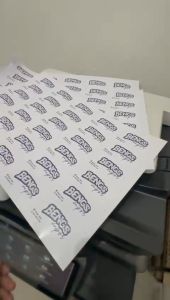 Cetak Stiker VINYL A3+ Sticker PRINT ONLY Murah Kemasan Makanan Glossy Custom Label WATERPROOF