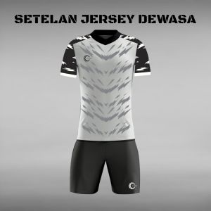 JERSEY SEPAK BOLA & FUTSAL SATU SET BAJU DAN CELANA KAOS OLAHRAGA SETELAN DEWASA