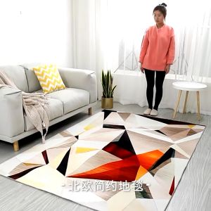 Big size Carpet Living Room Bedroom Decoration Rectangular Nordic wind non-slip carpet no fade