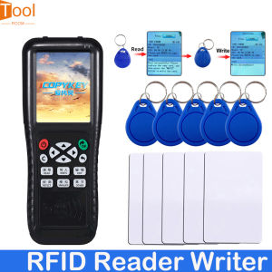 RFID NFC Copier Duplicator 13.56Mhz 125Khz Access Card Reader Writer  UID T5200 Tag Rewritable USB Port Access Card Programmer Duplicator Copy Encrypted Key