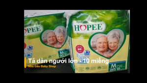 [LOẠI 10 MIẾNG] COMBO 3 GÓI TÃ DÁN NGƯỜI LỚN HOPEE SIZE M/L/XL