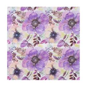 Dinner Party Napkins Serviettes Paper Disposable - Colour Floral Blue Flower Print [NSP059]