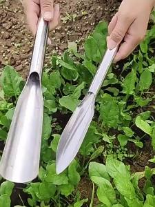 2 pcs Gardening Shovel Set stainless steel gardening shovel Alat berkebun kecil Includes pointed and flat spatulas