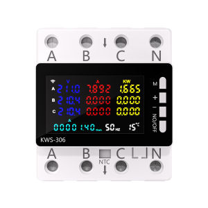 Energy meter KWS-306 3 phase 4 wire multi-purpose energy meter AC 85-290 volts electric current meter with/without WIFI