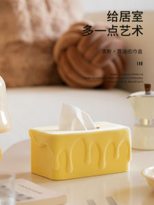 Hộp Khăn Giấy Hình Bơ Dễ Thương Phong Cách Bắc Âu Màu Trơn Dùng Trong Nhà Hộp Đựng Khăn Giấy Hình Hộp Đựng Đồ Dùng Trang Trí Nhà