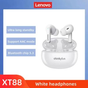 Lenovo | Lenovo XT88 TWS Wireless Earphones Bluetooth 5.3 Dual MIC Stereo Noise Reduction Bass HIFI Touch Control Earbuds Fashion2026 NEW