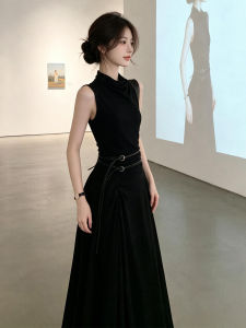 Homecore | Elegant High Quality Sleeveless Waist Cinching Dress Slim