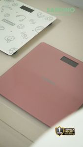SAMONO Timbangan Digital Anti-Slip Tempered Glass 150Kg dengan Tampilan LCG & Suhu Garansi 1 Tahun SW-BS03