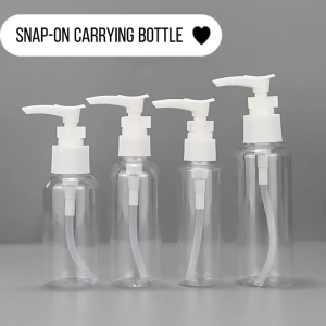 30pcs Plastic Pump Bottle Clear Travel Accessories Emulsion Lotion Shampoo Storage Bottle Container