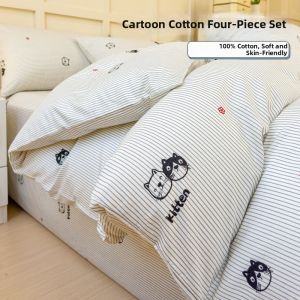 NAIYOUCHENG | 100% Cotton Bedding Set for All Seasons