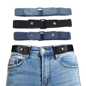 Buckle-Free Adjustable Elastic Stretch Belt No Buckle Invisible Belt for Men Women Casual Jean Pant Dress No Hassle Waist Belt