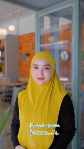 Jilbab Husna Bergo Marwah Inara Free Inner Non Pet Kerudung Bahan Jersey Premium Trendy Kekinian