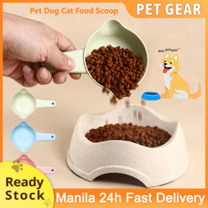 Portable Pet Dog Cat Food Scoop Pet Feeder Lemon Shaped Pet Cat Dog Food Shovel Spoon Feeding Spoon Cat Dog Dry Food Spoon Pet Feed Measuring Spoon Food Grade ABS Pet Supplies (Blue/Pink/Green)
