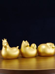 BAINAYUAN | Zodiac Sheep Figurine Brass Artisan Craft