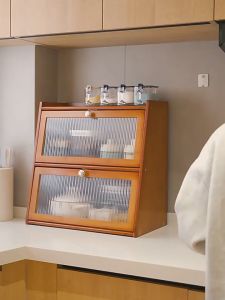 Rak Kopi Rak Meja Rak Cangkir Lemari Serbaguna Rak Dapur Serbagu Kabinet Kecil Rak Bumbu Dapur