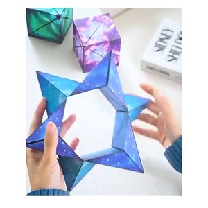 Khối lập phương nam châm vô cực Magic Cube 6 cm Đồ chơi Rubik 3D thay đổi hình dáng Phát triển trí não cho bé-HAUSE