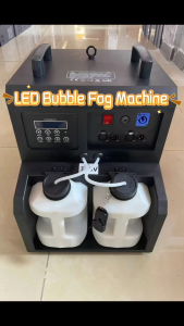 In Malaysia!! Smoke Bubble Machine/ RGBW LED DMX512 Automatic Blower Bubble Fog Machine With Wireless Remote for Stage#DJ#Wedding#Party#Show#Professionalstage#Event