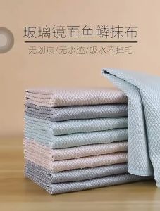 ผ้าเช็คทำความสะอาด ผ้าขนหนู ทำความสะอาด พกพาง่าย แห้งเร็ว สะอาด สีฟ้า