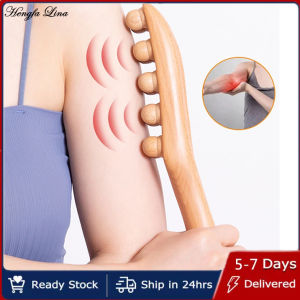 Hengfa Lina Guasha Wood Stick Tool Wooden Therapy Scraping Lymphatic Drainage Massager Double Row Point Treatment Gua Sha Tools for Back Leg