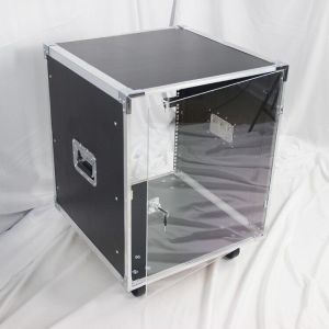 12U/16U Thickened Transparent Door Chassis 8U Cabinet Flight Case 20U Power Amplifier Box Car Stage Shift Power Cabinet