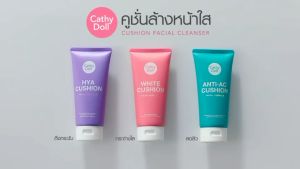 เคที่ดอลล์ โฟมล้างหน้า คูชั่นโฟม 50ml/120ml ทำความสะอาดผิวอย่างล้ำลึก Cathy Doll Facial Foam Cleanser Cushion