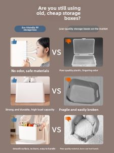 FURENJILI | Plastic Storage Box for Cosmetics Snacks and Miscellaneous Items