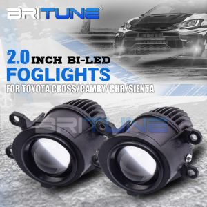 LED Fog Lamp For 2020 2021 2022 Toyota Vios/Alits/Yaris/Corolla cross/Sienta/Hilux Revo/Camry Hi/Low Light Car Fog Light Projector Lens